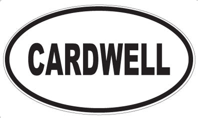 CARDWELL - Oval Sticker
