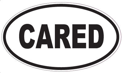 CARED - Oval Magnet
