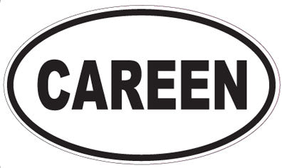 CAREEN - Oval Sticker