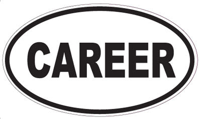 CAREER - Oval Sticker