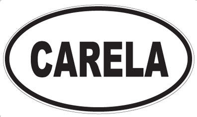 CARELA - Oval Sticker