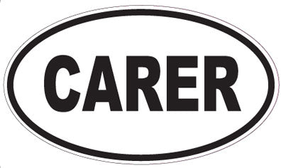 CARER - Oval Magnet
