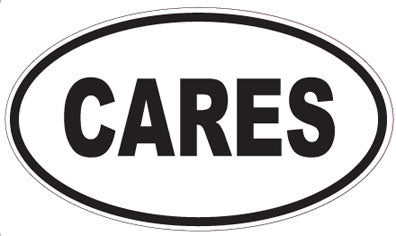 CARES - Oval Magnet