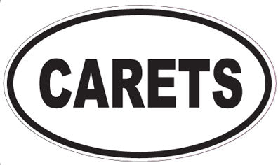 CARETS - Oval Sticker