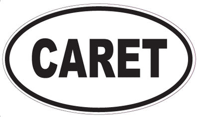 CARET - Oval Magnet