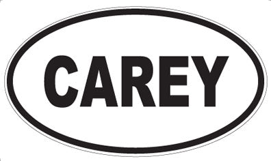 CAREY - Oval Magnet