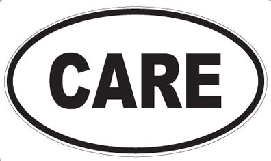 CARE - Oval Magnet