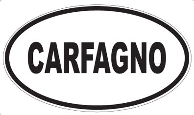 CARFAGNO - Oval Magnet