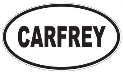 CARFREY - Oval Sticker