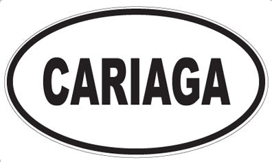 CARIAGA - Oval Sticker