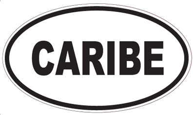 CARIBE - Oval Sticker