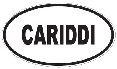 CARIDDI - Oval Sticker