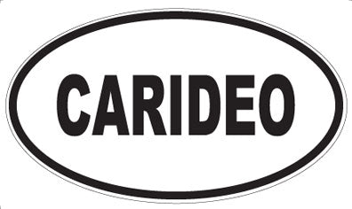 CARIDEO - Oval Sticker