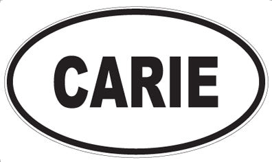 CARIE - Oval Sticker