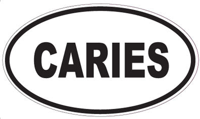 CARIES - Oval Sticker