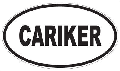 CARIKER - Oval Magnet