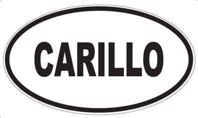 CARILLO - Oval Magnet
