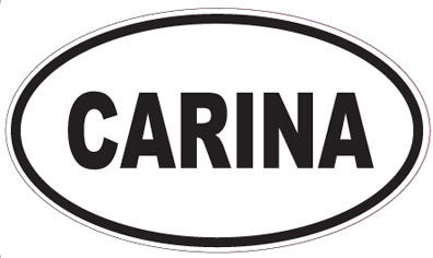 CARINA - Oval Sticker