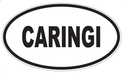 CARINGI - Oval Sticker