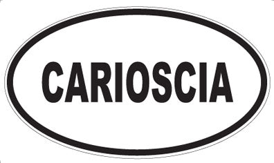 CARIOSCIA - Oval Sticker