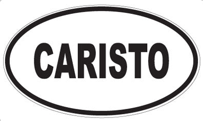 CARISTO - Oval Sticker