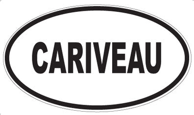 CARIVEAU - Oval Magnet