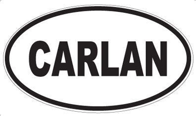 CARLAN - Oval Sticker