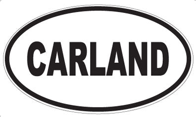 CARLAND - Oval Sticker