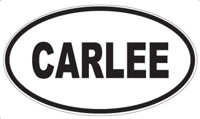 CARLEE - Oval Sticker