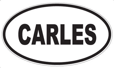 CARLES - Oval Magnet