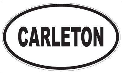CARLETON - Oval Sticker