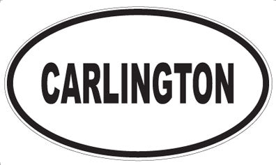CARLINGTON - Oval Sticker