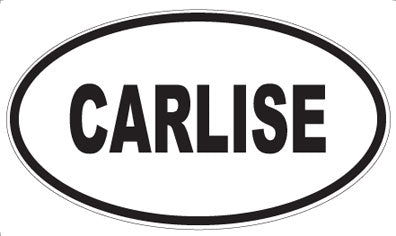 CARLISE - Oval Sticker