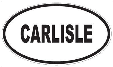 CARLISLE - Oval Sticker