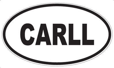 CARLL - Oval Sticker