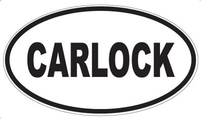 CARLOCK - Oval Magnet