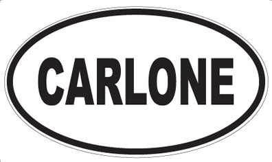CARLONE - Oval Sticker