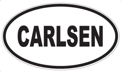 CARLSEN - Oval Sticker