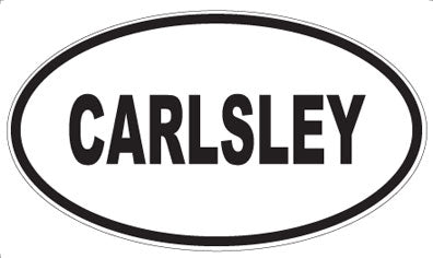 CARLSLEY - Oval Sticker