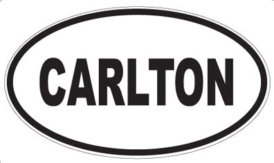 CARLTON - Oval Magnet