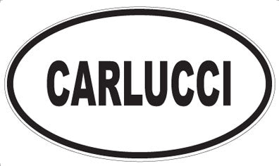 CARLUCCI - Oval Magnet