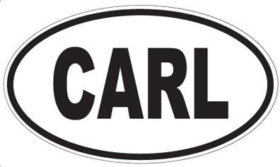 CARL - Oval Sticker