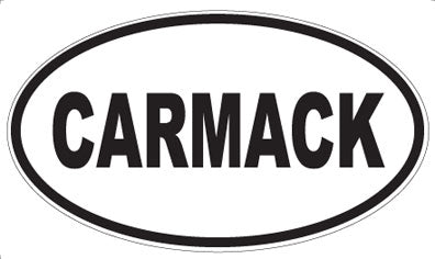 CARMACK - Oval Magnet