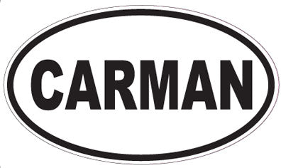 CARMAN - Oval Sticker