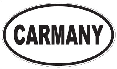 CARMANY - Oval Sticker