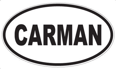 CARMAN - Oval Magnet