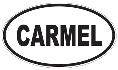 CARMEL - Oval Sticker