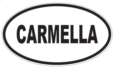 CARMELLA - Oval Sticker