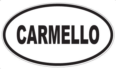 CARMELLO - Oval Sticker