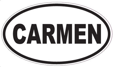 CARMEN - Oval Sticker
